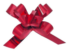 Band med rosetter 1cm 50st röda