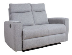 Fåtöljsoffa MORA 150x93x102 cm Grå Tyg