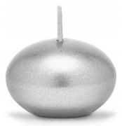 Flytande ljus, metallic, silver, 4 cm 1 st.