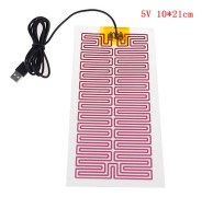 IC 1X USB 5V 10CM*21CM Värmevärmare Vintervarmplatta för midja white one size