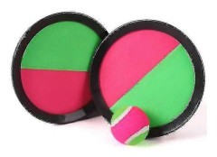 Paddelkast och fånga bollset - (2 racketar 1 boll, flerfärgad)