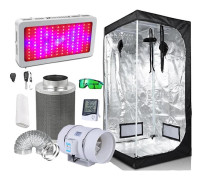 Odlingstält, Hydroponiskt System, Kanalfläktar,60x60x140cm Kit, Odlingstältset A
