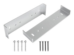 Kraftiga brevlådefästen, metallaluminium, väderbeständiga, enkel installation, 2-pack för 8 tums basbredd