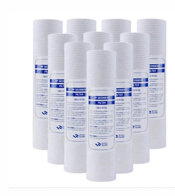 10 st universella vattenfilter PP bomullsfilter sediment vattenfilter polypropenmaterial, 1 Mi