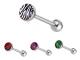 Zebra tungpiercing vit - KJ-065 1.6/16/5