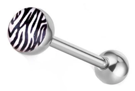 Zebra tungpiercing vit - KJ-065 1.6/16/5