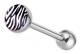 Zebra tungpiercing vit - KJ-065 1.6/16/5