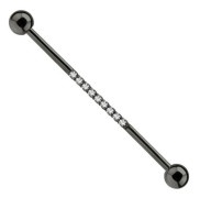 Industriell svart dekorativ - strass - IND-014 1.6/38/5