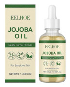Jojobaolja för hud, återfuktande för ansikte, hår, hud och naglar | Naturlig kallpressad hexanfri | Basbärarolja, 50ML