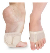 2 st framfotsinlägg tådyna för kvinnor magdans framfots smärtlindring strumpor kudde omslag tassar metatarsal fotdyna Complexion XS