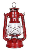 Retrolampa fotogen 19cm Campinglampa Hem Dekorativ Hänglampa Röd