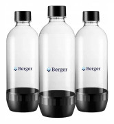 Berger Flaska 1L Set med 3 St. Till Sodastream SodaProduktionsenheter