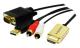 LogiLink HDMI TIL VGA MED AUDIO KABEL 2M SORT