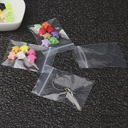 Transparenta självförslutande påsar, 100-pack, vattentäta PE-plastpåsar med dragkedja, lämpliga för godis, kakor, smycken etc., 6 x 8 cm 6×8cm