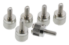 InLine® tumskruvar, silver, för hölje, 12 mm, 6 st (77770A)