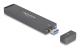 DeLOCK 42021 Hölje för lagringsenheter SSD-inkapsling Grå M.2