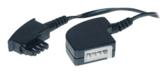 S/CONN maximum connectivity 70206-, 6 m, TAE F, TAE F, Svart, Hankoppling, Honkoppling