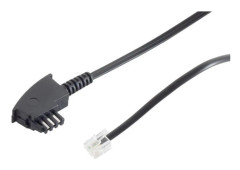 S/CONN maximum connectivity 70105- telefonkablar 15 m Svart
