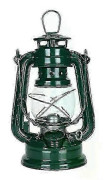 Metallfotogenlykta Vintage Oljebrännande Lykta Orkanbordslampor med Handtag för Camping Hem Uteplatsbelysning Green