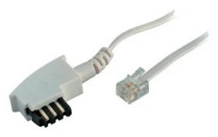 S-Conn 70046-W, 6 m, TAE F, RJ11, Vit, Hanstik