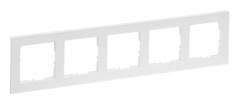 Legrand SEANO+5-gångsram i 765185 i färgen ultra white 5 (765185)