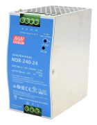 Ernitec - Nätaggregat (kan monteras på DIN-skena) - 24V - AC 100-240 V - 240 Watt - PFC - blå, grå