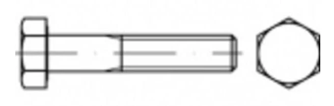 TOOLCRAFT TO-5398491 insexskruv M16 150 mm utvändig sexkant, stål galvaniserad, 25 st