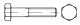 TOOLCRAFT TO-5442693 sexkantskruv 25 mm 89 mm utvändig sexkant 83931 stål, 200 st