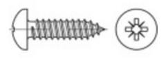 TOOLCRAFT TO-5432340 självgängande korsskruvar galvaniserade 500 st