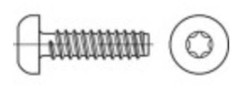 TOOLCRAFT 149542 Linsplåtskruvar 4.8 mm 22 mm T-profil ISO 14585 Stål galvaniskt förzinkad 500 st