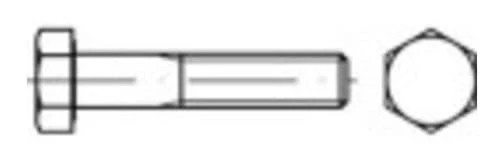 TOOLCRAFT TO-9976422 insexskruv M22 210 mm utvändig sexkant DIN 931 stål 10 st