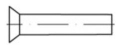 TOOLCRAFT 1061663 försänkningsbitar (Ø x L) 5 mm x 12 mm rostfritt stål 100 st