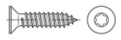 Försänkta plåtskruvar TOOLCRAFT 16 mm T-profil ISO 14586 Stål galvaniskt förzinkad 1000 st