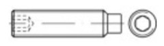TOOLCRAFT pinolskruv M5 10 mm stål, förzinkad, 200 st