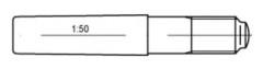 TOOLCRAFT TO-5437128 konialsöm 16 mm stål, 5 st