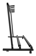 Gitarrställ - 5-gitarr golvställ - Fällbar - Skumvadderade hållare - Metallram - För el- och akustiska gitarrer - Svart - 86,5x46,5x73 cm