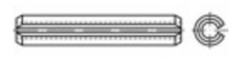 TOOLCRAFT 1068919 rörhylsor (Ø x L) 3,5 mm x 24 mm rostfritt stål, 100 st