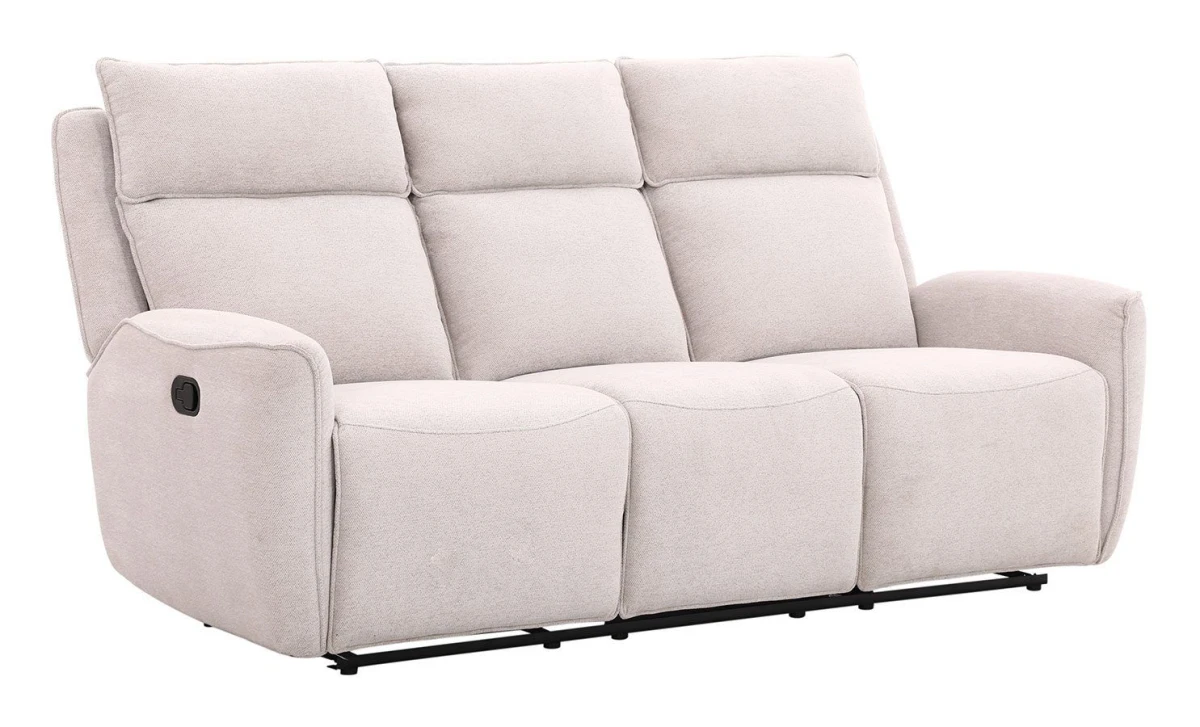 Reclinersoffa Östvik 3-sits med manuell mekanism - beige