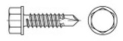 TOOLCRAFT TO-5441358 Borrskruv 6.3 mm 70 mm utvändig sexkant Stål galvaniserat 100 st