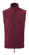 Premier Herr Artisan Fleece Gilet M Vinröd/Brun Burgundy/Brown M