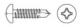 TOOLCRAFT borrskruvar 6,3 mm x 50 mm Philips krysspår stål galvaniserat 500 st