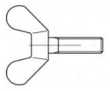 Vingskruvar TOOLCRAFT M6 20 mm DIN 316 Formbar galvaniskt förzinkad 100 st