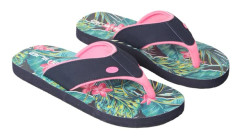 Animal Barn/Barn Swish Tropiska Löv Återvunna Flip Flops Green 10 UK Child