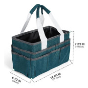 Oxford Art Supply tygväska för skissböcker, penslar och färger Green Small 31.5x16x19.5cm