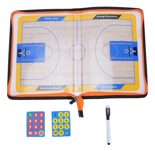 Vikbar basketträningsbräda med dragkedja och magnetisk design för träning och matcher