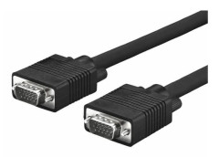 MicroConnect - VGA-kabel - HD-15 (VGA) (hane) till HD-15 (VGA) (hane) - 10 m - formpressad, tumskruvar - svart