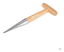 Quilttäcke med trähandtag