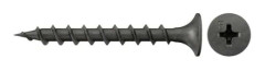 Fischer 665055, Skruv, Metall, Gipsvägg, Träfiberskiva, Metall, Gipsskivor, Trä, PH (Phillips), PH2, Svart