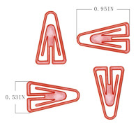Assorted Colors, 50 Pcs Small Creative Plastic Triangle Paper Clips Cute Decorative Album Memo Clips Book Page Markers Document Organizing