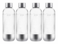 4-pack AGA AQVIA Stål 1L, PET-flaska